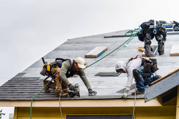 Professional Storm Damage Roof Repair technician working in Clarendon, PA